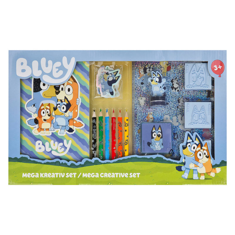 Set mega colori e timbri Undercover bluey - 15 pz.