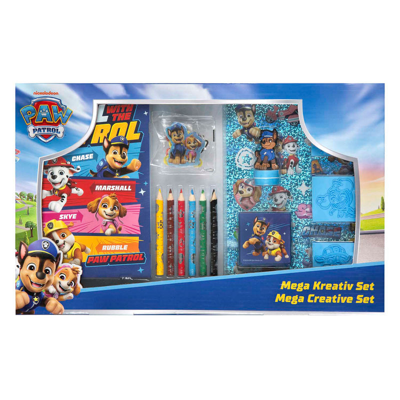 Paw Patrol mega set da colorare e timbri - 15 pz.