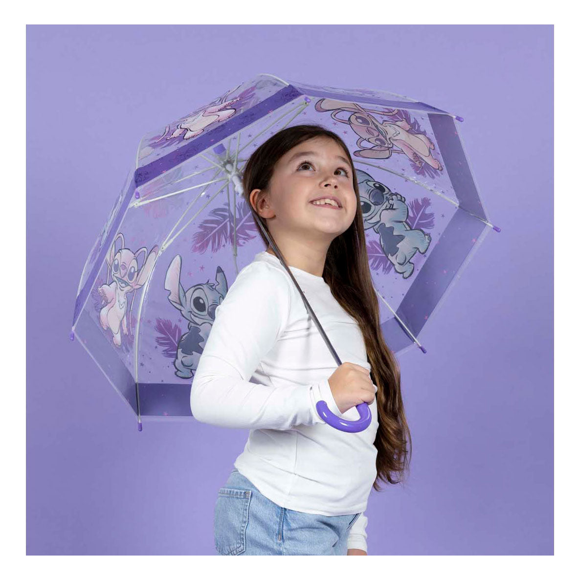 Undercover transparent umbrella stitch