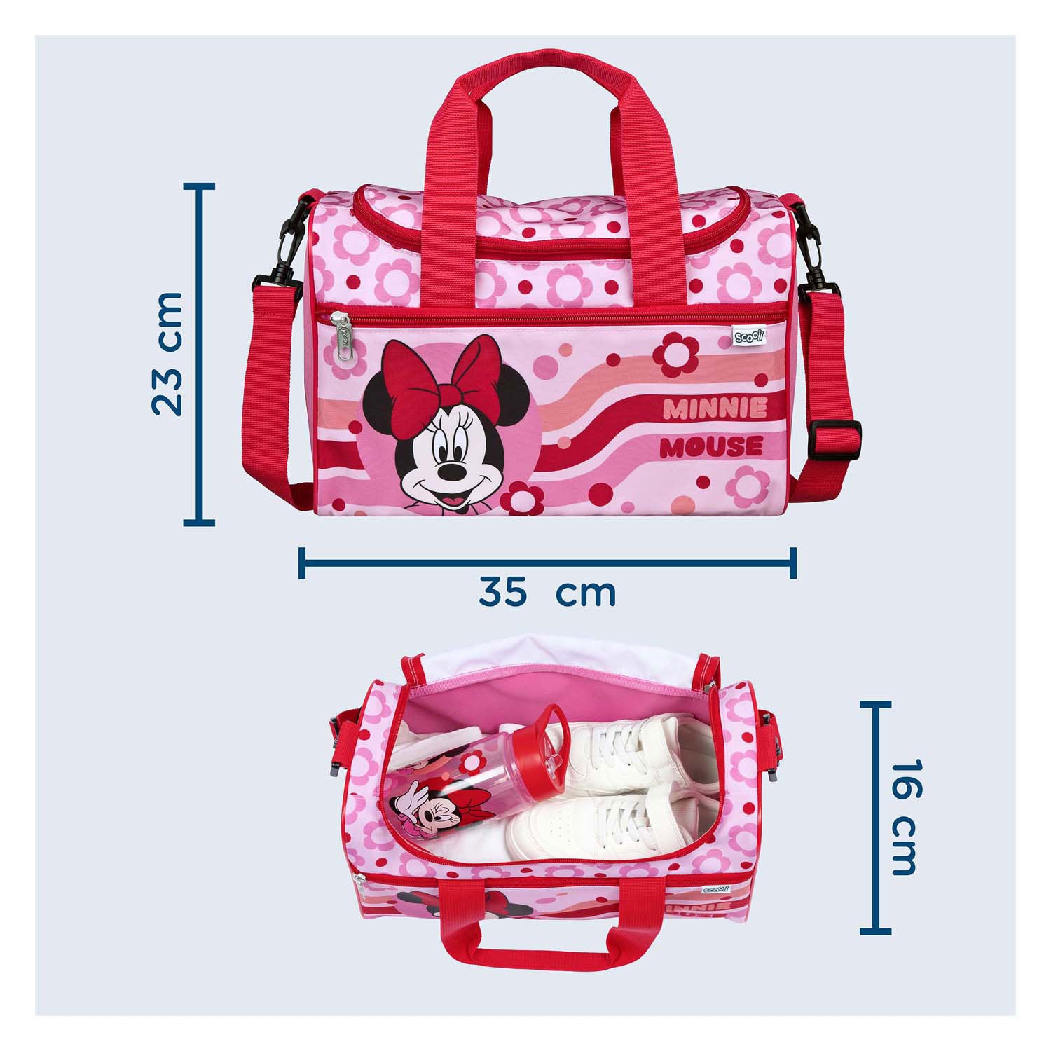 Borsa sportiva sotto copertura minnie mouse