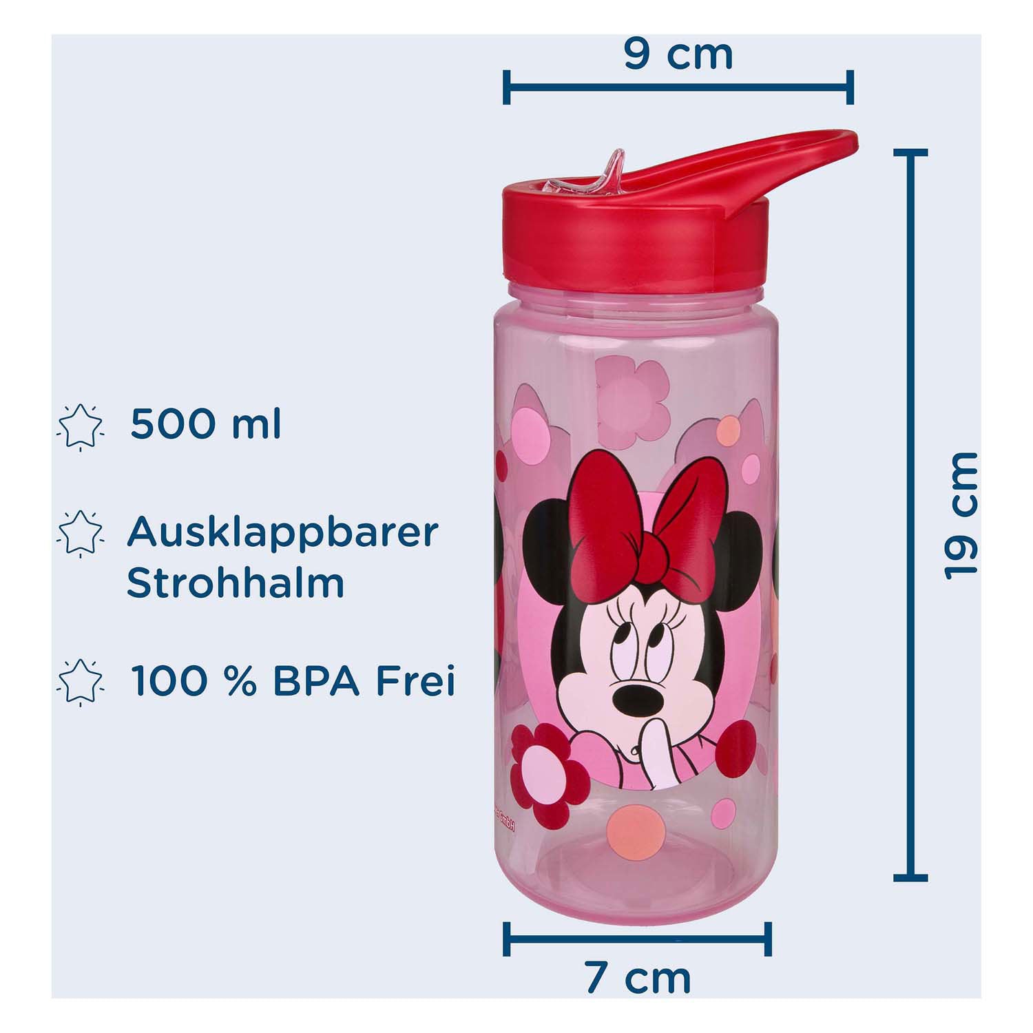 Borraccia aerodinamica Undercover Minnie Mouse - 500 ml