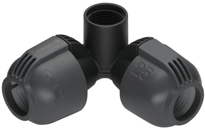 Pezzo angolare per irrigatore Gardena 25 mm x 34 filettatura femmina