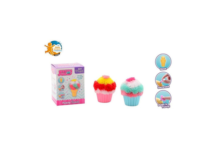 Make Basic Fuzzy Fun Cupcake