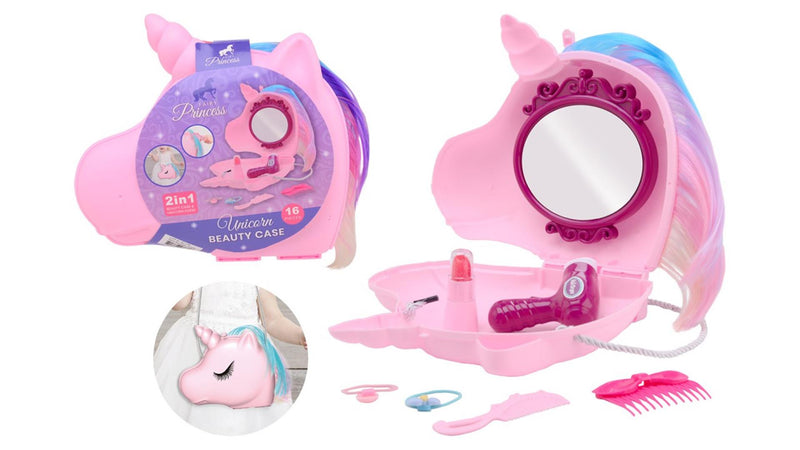 Johntoy john toy unicorn beauty case met koord