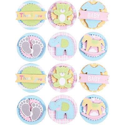 Adesivi 3D per bambini Creativ Company, baby, d 35 mm, spessore 5 mm, 1 foglio