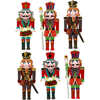 Creativ company pegatinas 3D, cascanueces, alto: 75 mm, ancho: 30 mm, grosor 7 mm, 6 piezas 1 caja