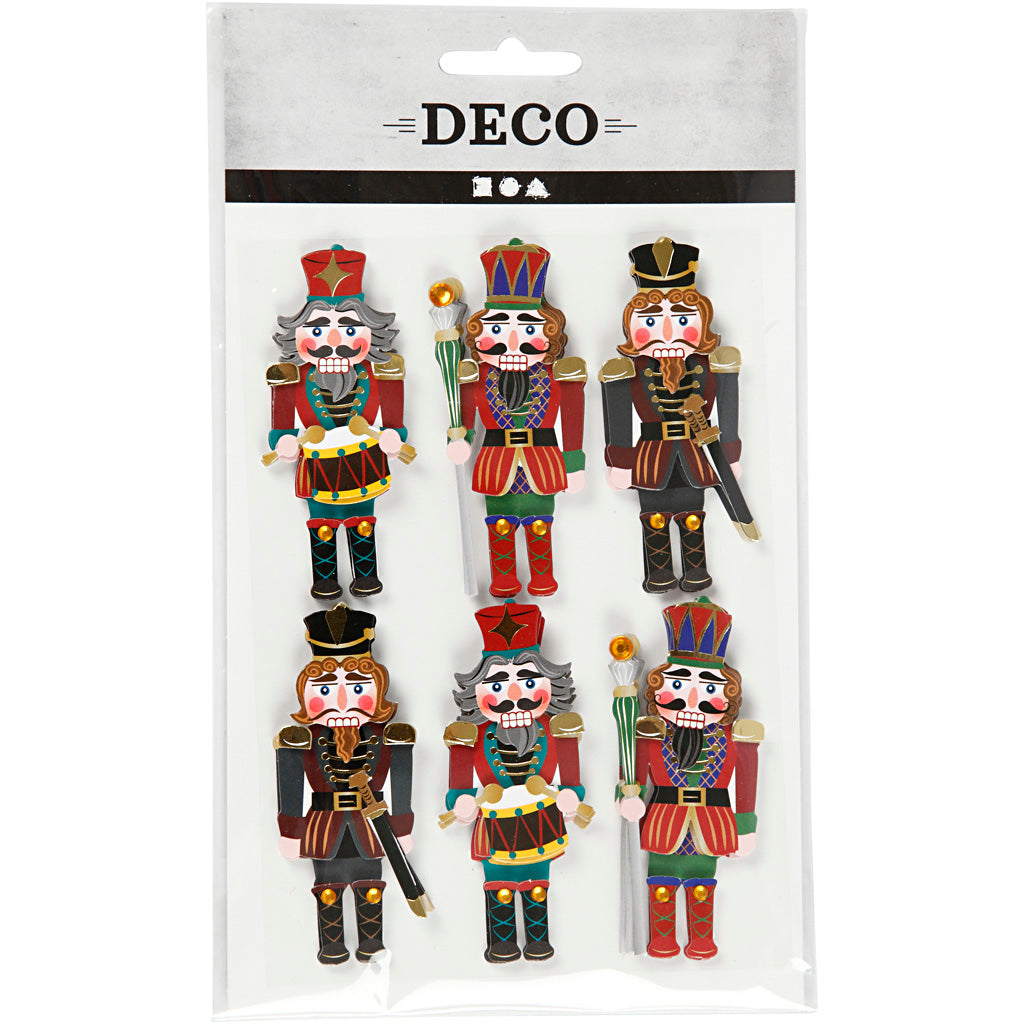 Creativ company https: www.cchobby.nl 3d-stickers-notenkraker-h-75-mm-b-30-mm-dikte-7-mm-6-stuk-1-doos