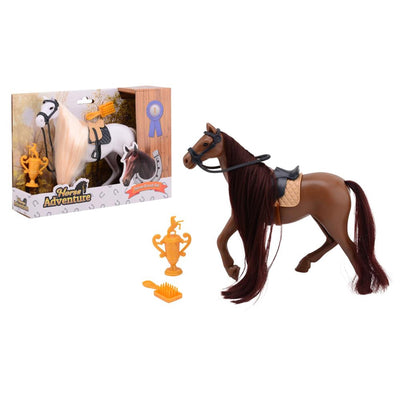 Johntoy john juguete cepillo caballo set grande