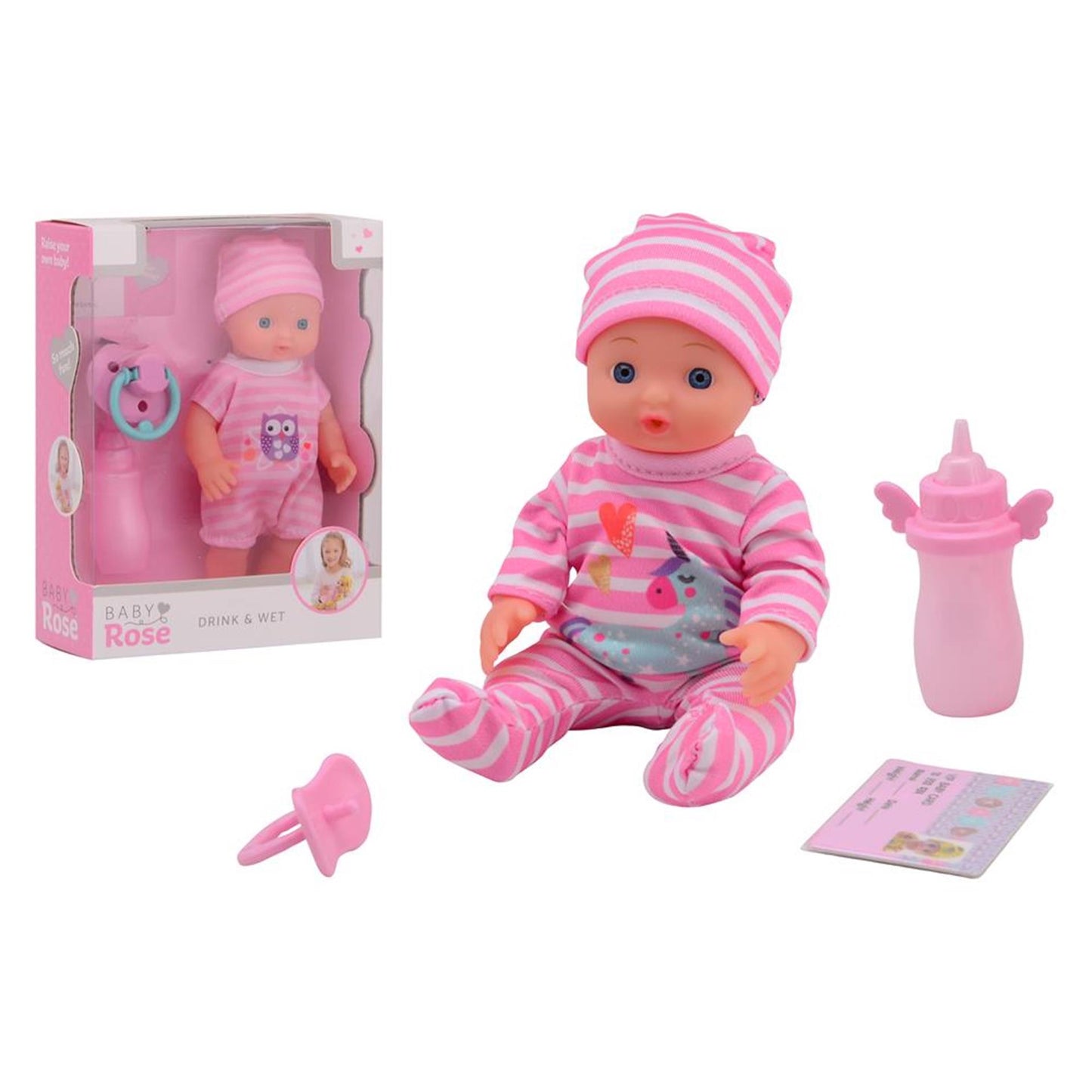 Baby Rose bebiendo Plas Baby Pop