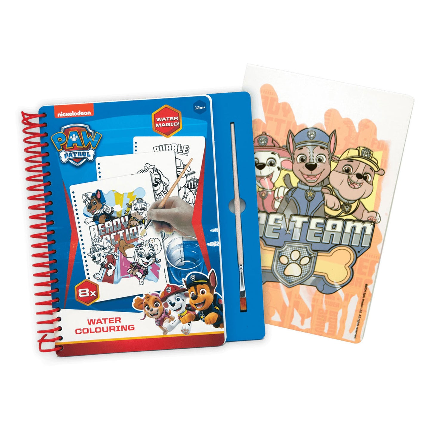 Libro para colorear del agua de la patrulla