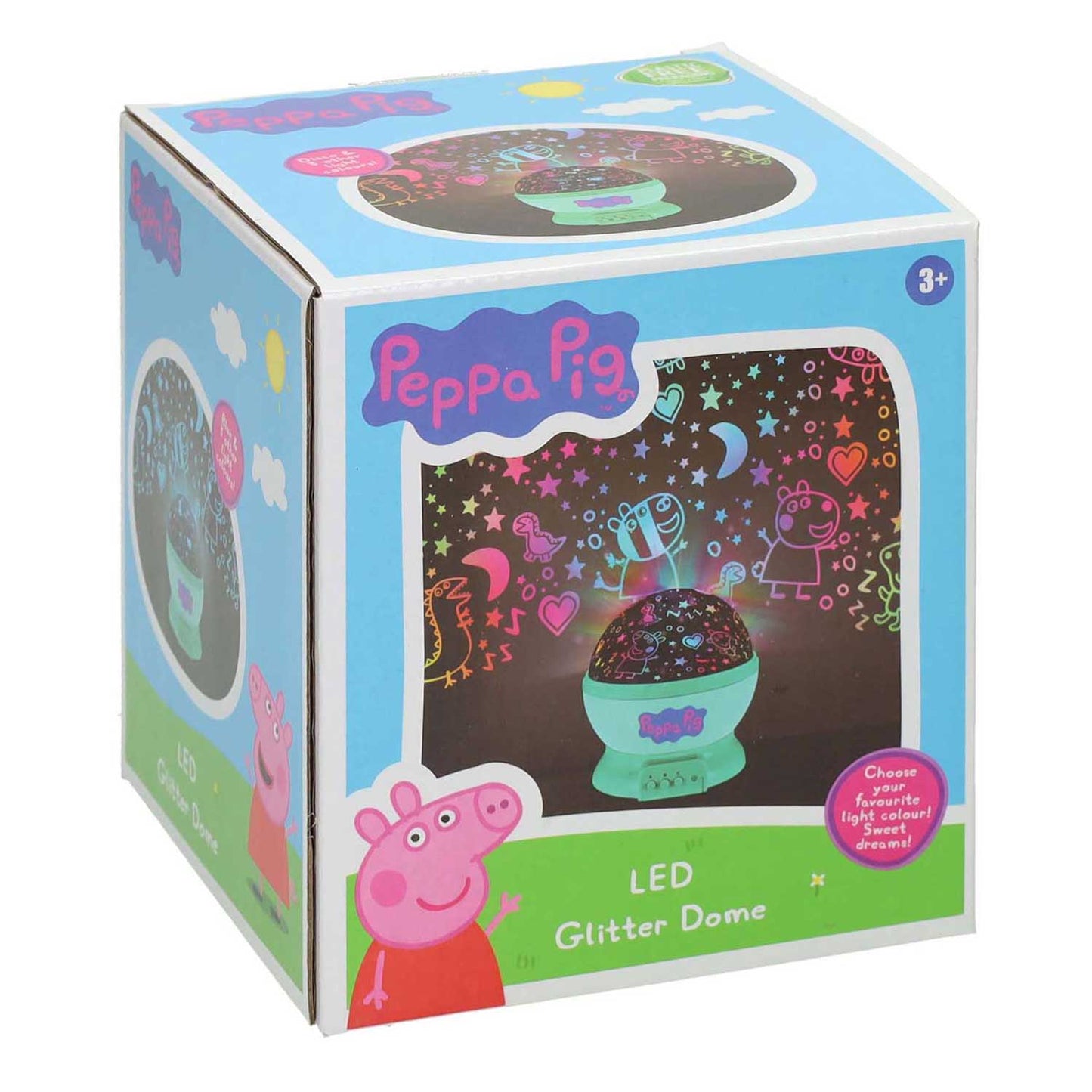 Peppa pig lámpara led glitter domo