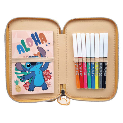 Astuccio riempito a 2 scomparti Disney stich
