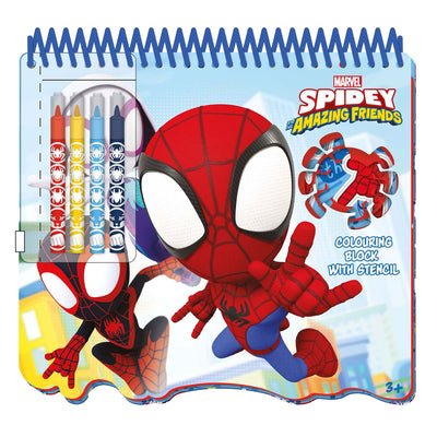 Blocco di disegno di spidey stencil