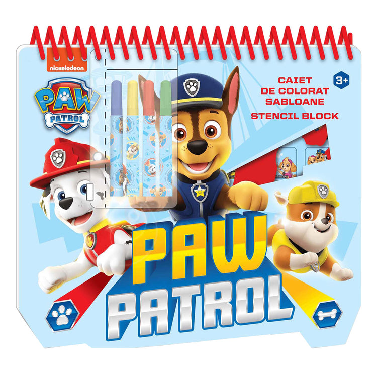 Paw Patrol Stencil Drawing block A4
