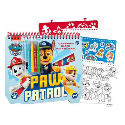 Paw Patrol Stencil Disegno del blocco A4