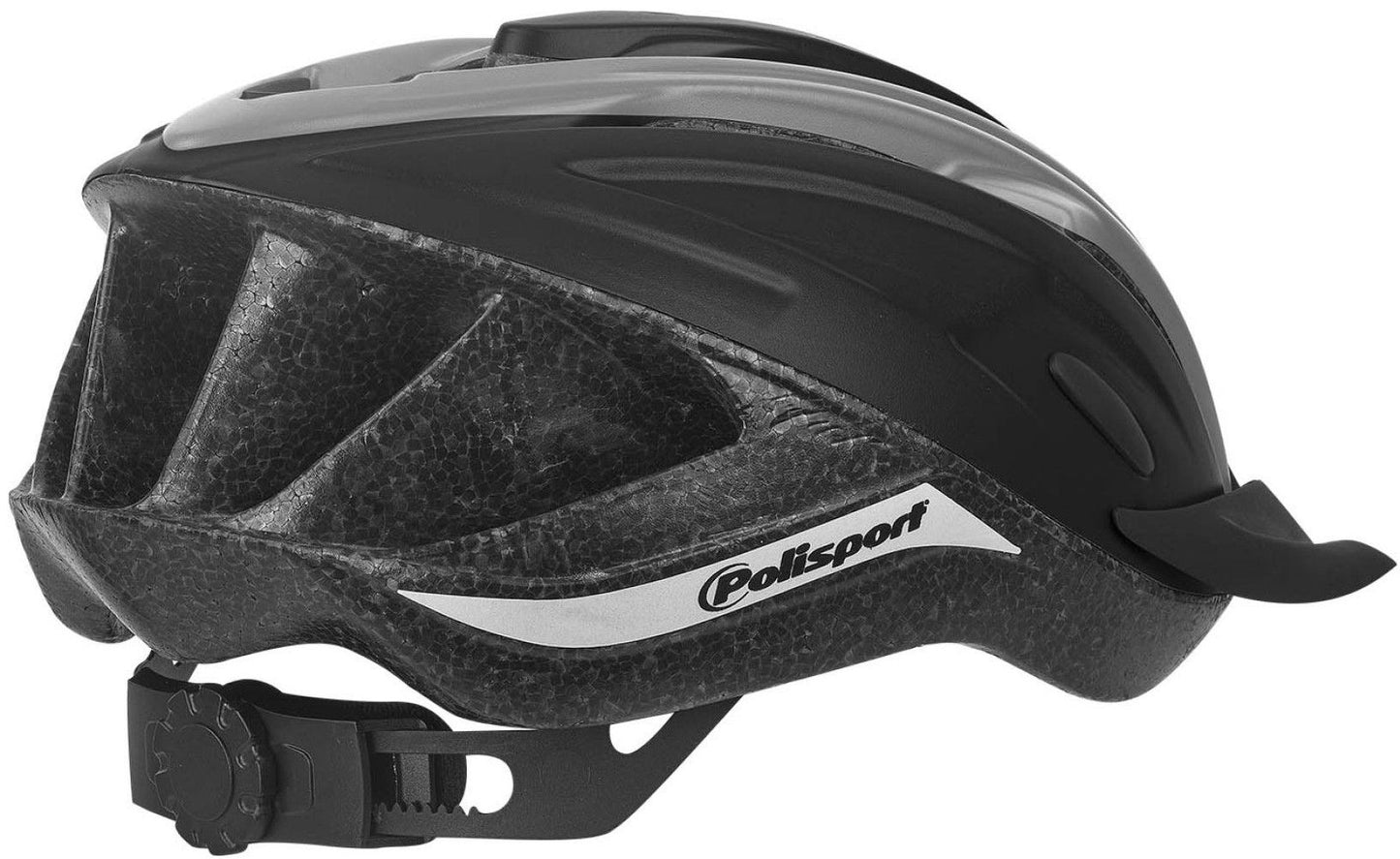 PolispGoudt Ride in Bicycle Helmet M 54-58 cm Grigio nero