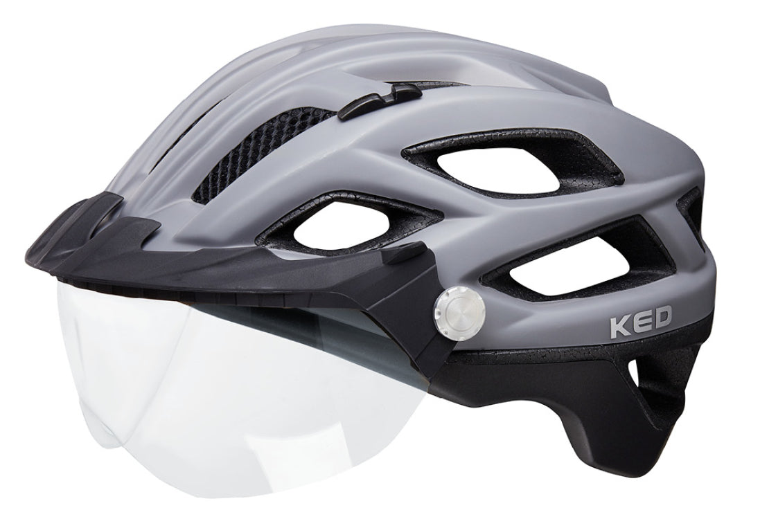 Casco per biciclette Ked Covis Lite L (55-61 cm) - Mappeta nera grigia