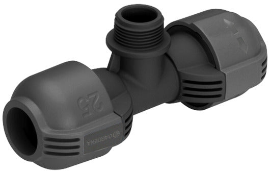 Gardera T-pece 25 mm x 3 4 filo esterno
