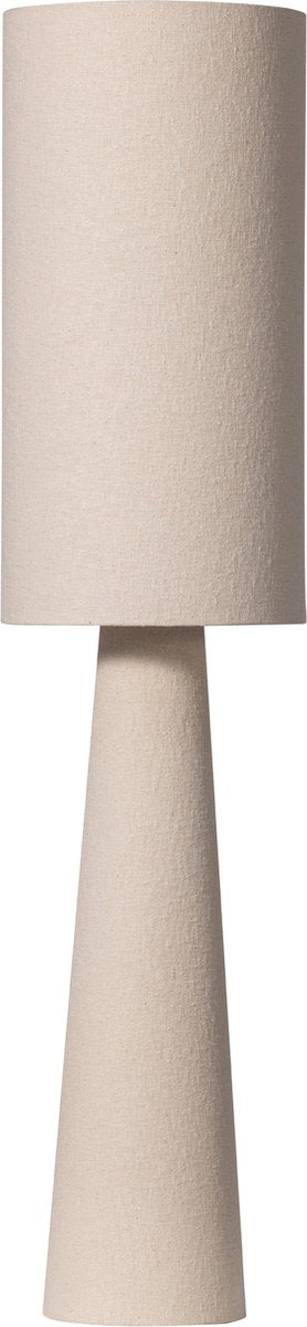 Lampada da terra Wood loft - metallo bouclé - naturale - 130xø30 cm