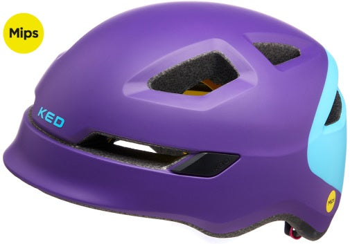 Casco per biciclette pop mips - piccolo (48-52 cm) - cielo viola