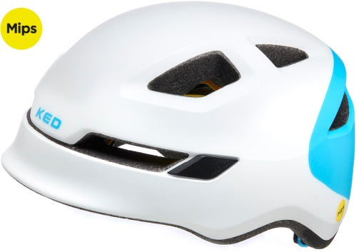 Casco per biciclette pop mips - piccolo (48-52 cm) - blu bianco