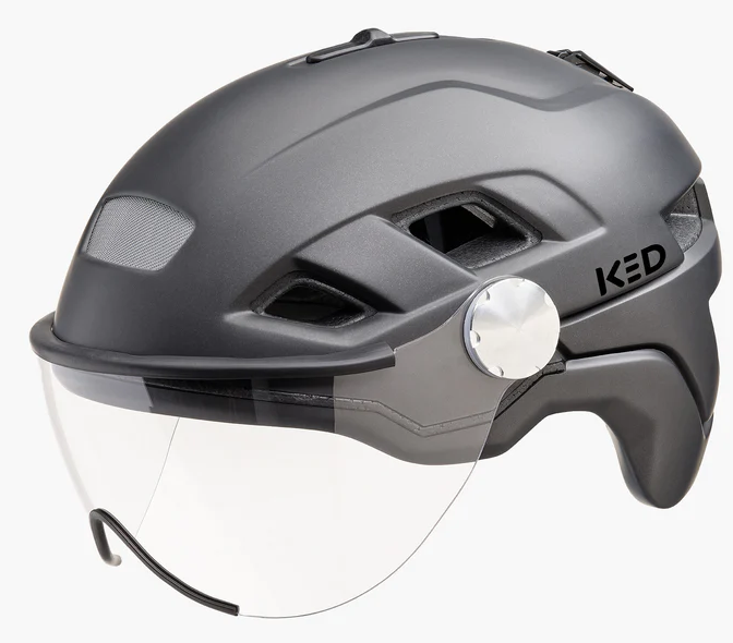 Casco da bicicletta Ked B-Vis X-Lite M (52-58CM)-Black Metallic Matt