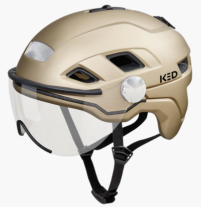 Casco de bicicleta Ked B-Vis X-Lite M (52-58 cm) -Gold Metallic Matt