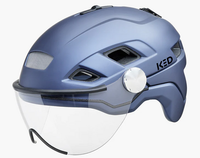 Casco de bicicleta Ked B-Vis X-Lite M (52-58 cm) -Blue Metallic Matt