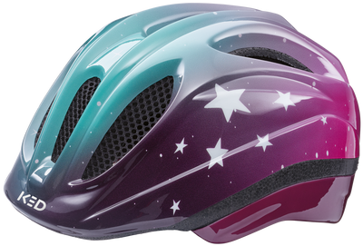 Helmetto in bicicletta Ked Meggy II Trend M (52-58 cm) Stars Aqua Glossy