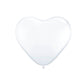 Folat Bv Hart Ballons White, 8st.