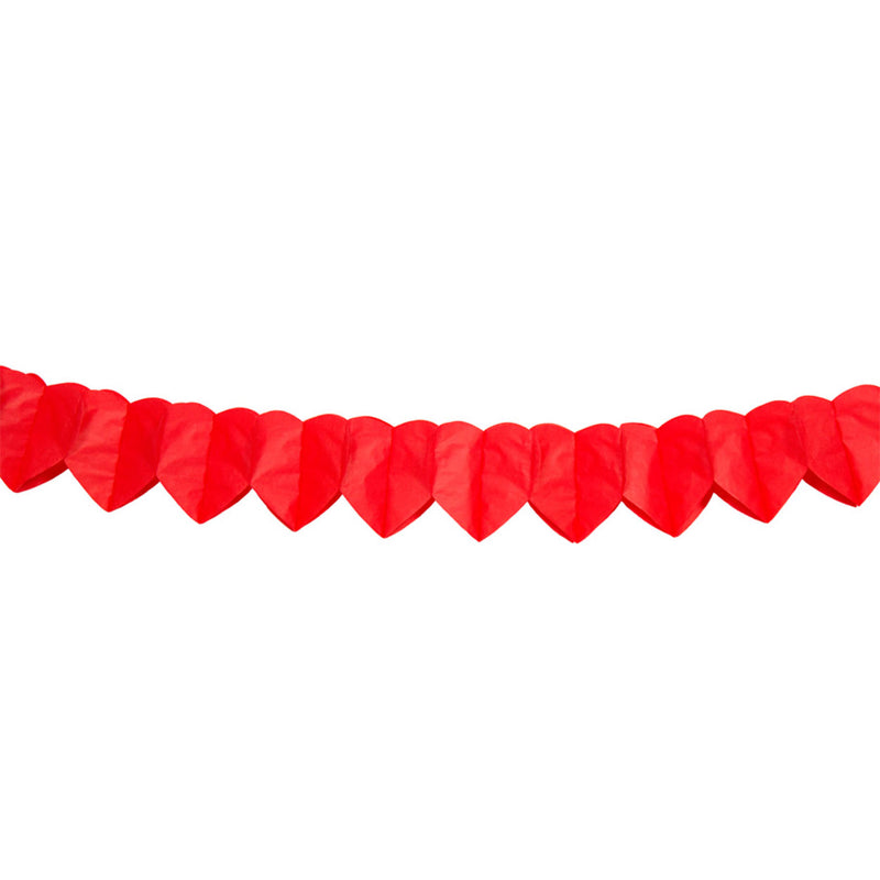 FOLAT BV Paper Minislinger Red Heart, 2mtr.