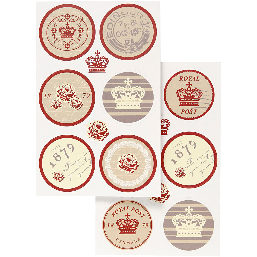 Vivi gade stickers, sheet 9x14 cm, 4 different sheets 1 box