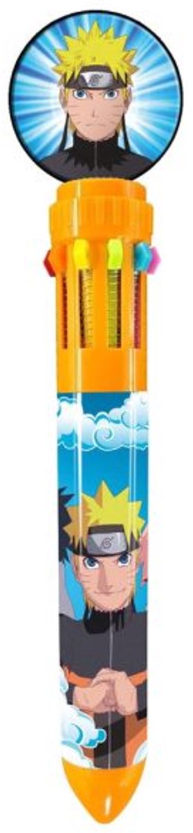 Merkloos sans marque naruto (10-in-1) multi colour pen