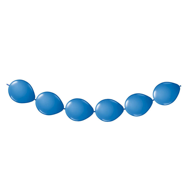 Folat bv blauwe knoopballonnen, 8st.
