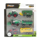 Tractor de metal con remolque, 6dlg.