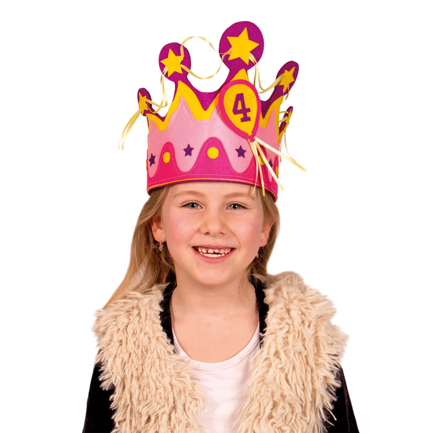 Crown Fabric Girl, 1-5 anni