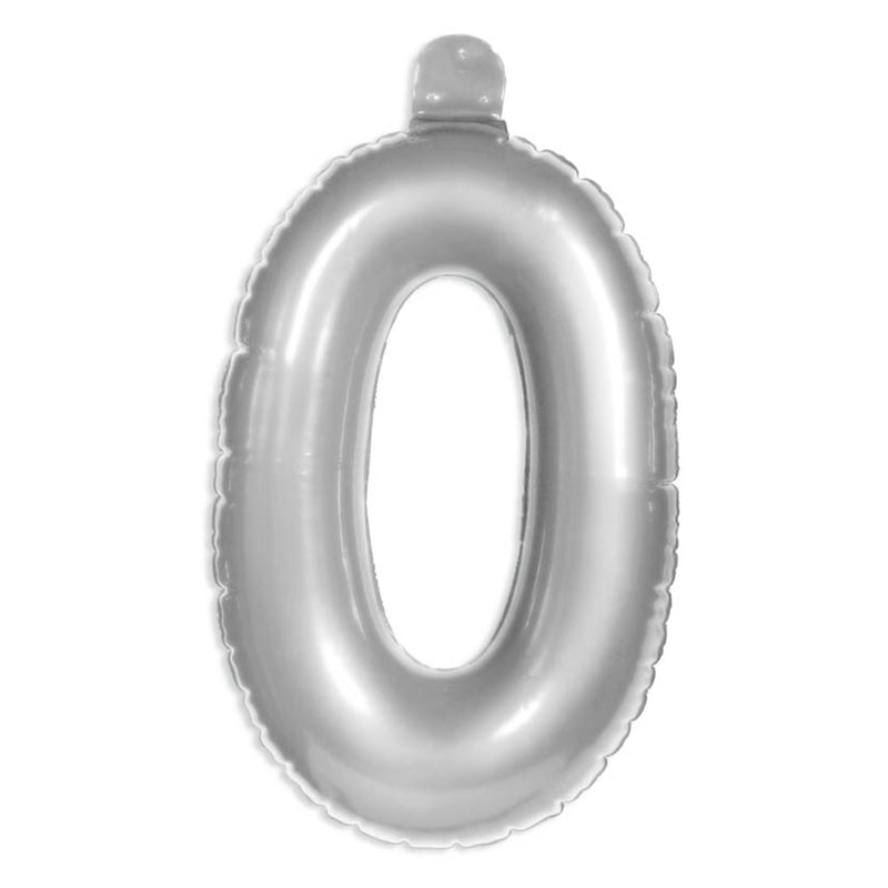 Globo de figura 0 Plata
