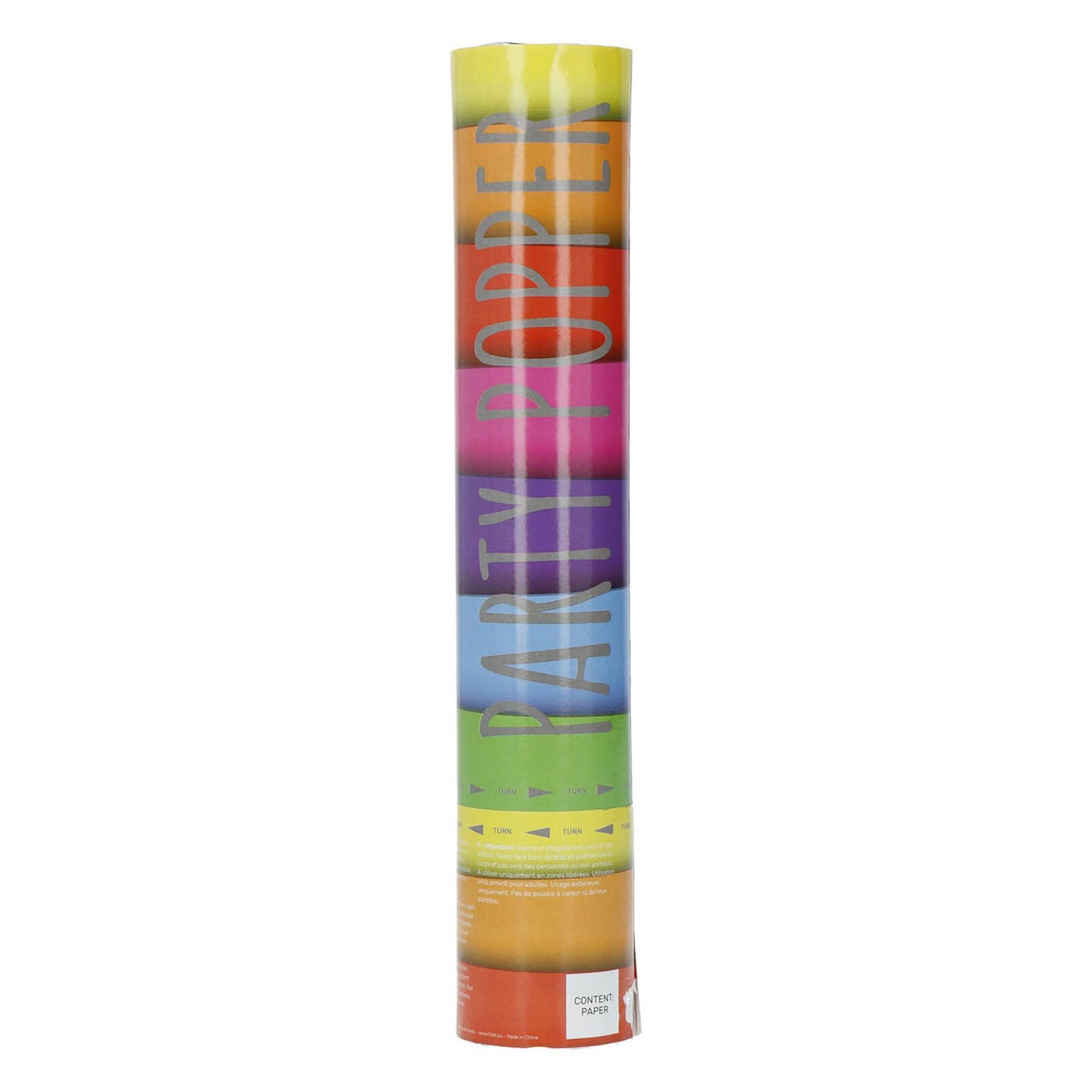 Folat bv party popper assorti kleuren
