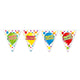 Línea de bandera Feliz cumpleaños, 6mtr.