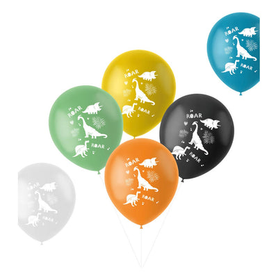 Látex globos dinosaurio 33 cm, 6st.