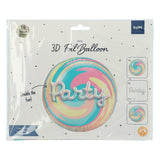 3D foil balloon 'Party' 56cm - afbeelding 2