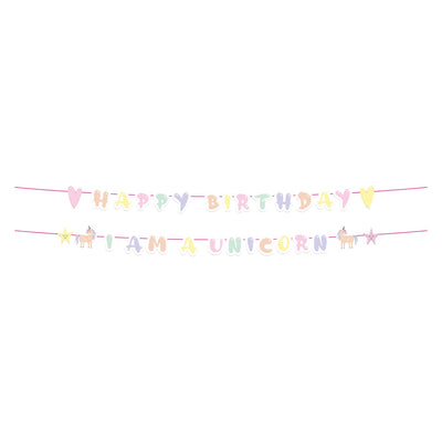 Folat bv letterslinger unicorns rainbows, 2st.
