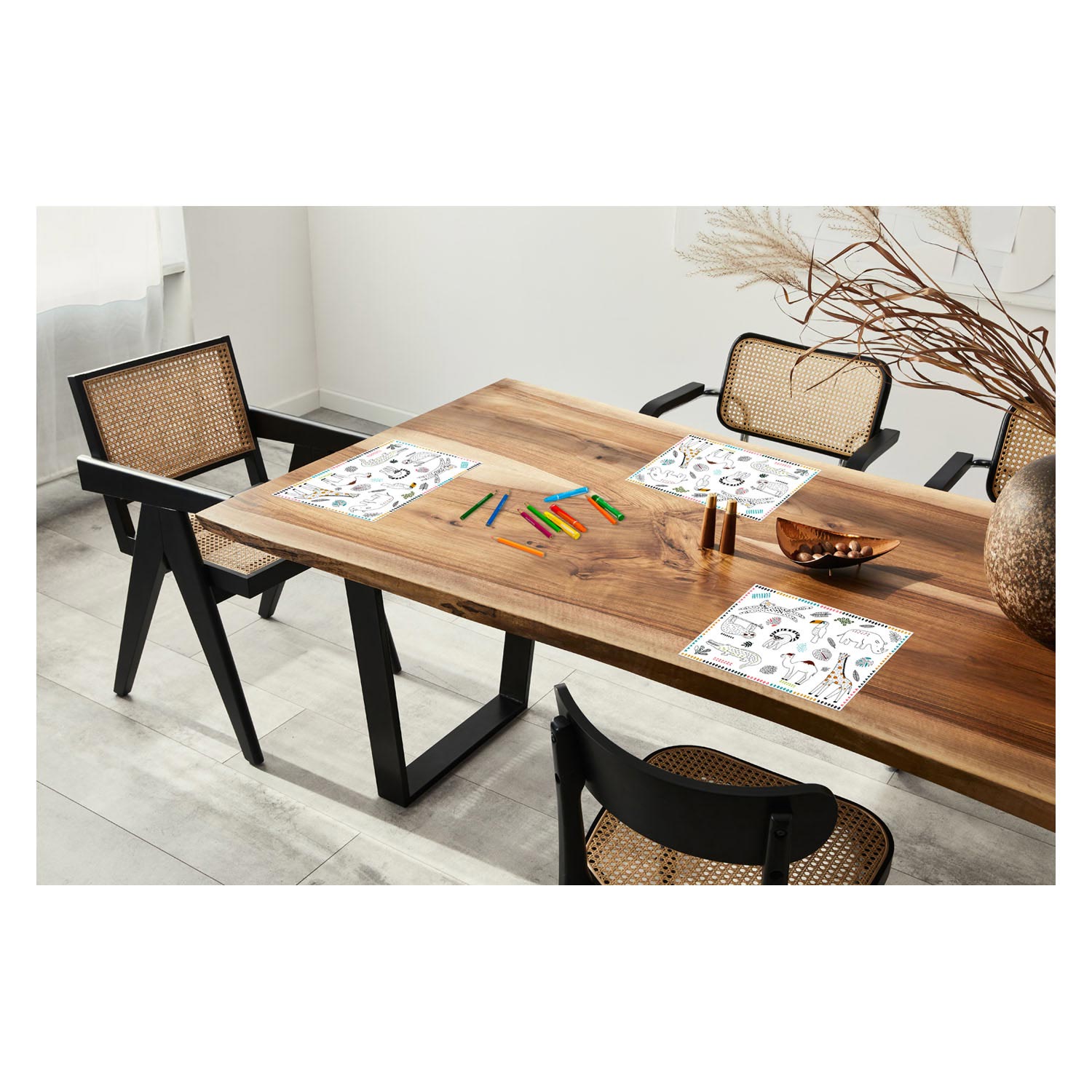 Folat BV coloring placemats wild animals 6st.