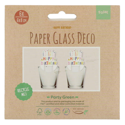 Cazas de papel Eco Party 10st.