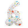 Globo de aluminio de pie Joyful Party Número de 6 -72 cm