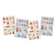 Folat bv stickers sinterklaasfiguren, 49st. - afbeelding 1