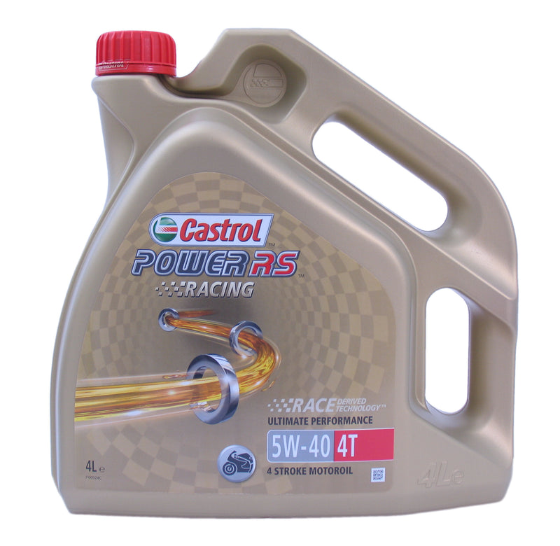 Castrol Oil Power RS ​​Racing 4T 5W-40 Botella de 4 litros
