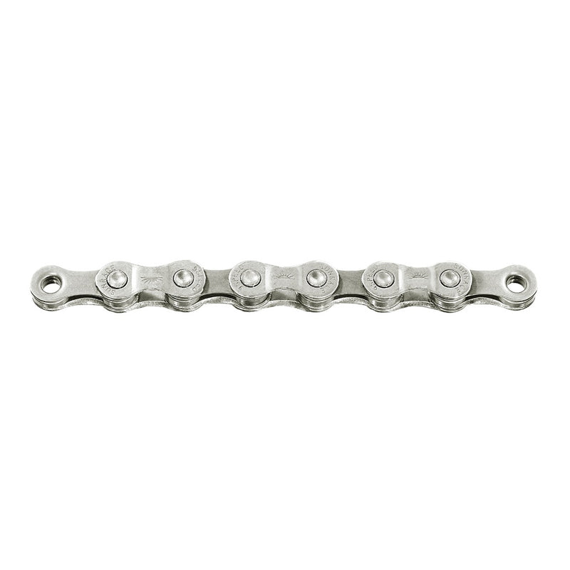 Sunrace CNM94 Cadena de bicicleta SCM cromada de 9 velocidades