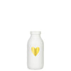 Ideas 4 estaciones jarrón botella cristal blanco con corazón ø4,8xh10,4cm