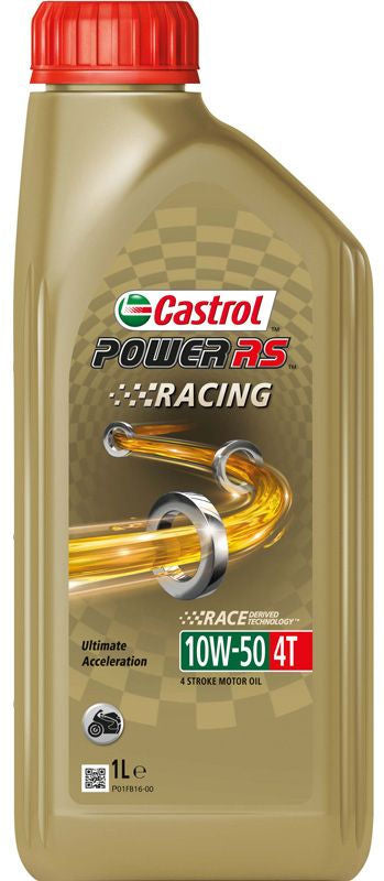 Castrol Oil Power RS ​​Racing 4T 10w-50 bottiglia a 1 litro